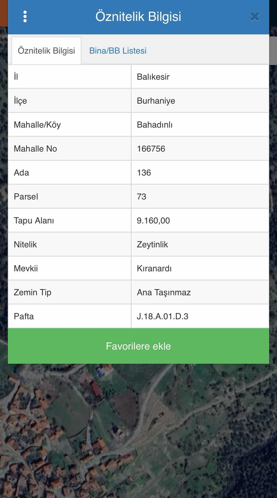 Balıkesir Bahadınlı 9.160m2 zeytinlik tarla